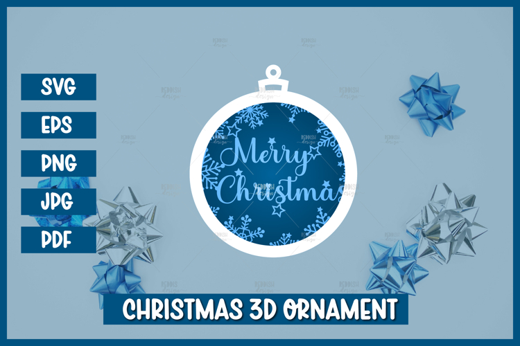 Round Christmas Ornament Svg Image 15
