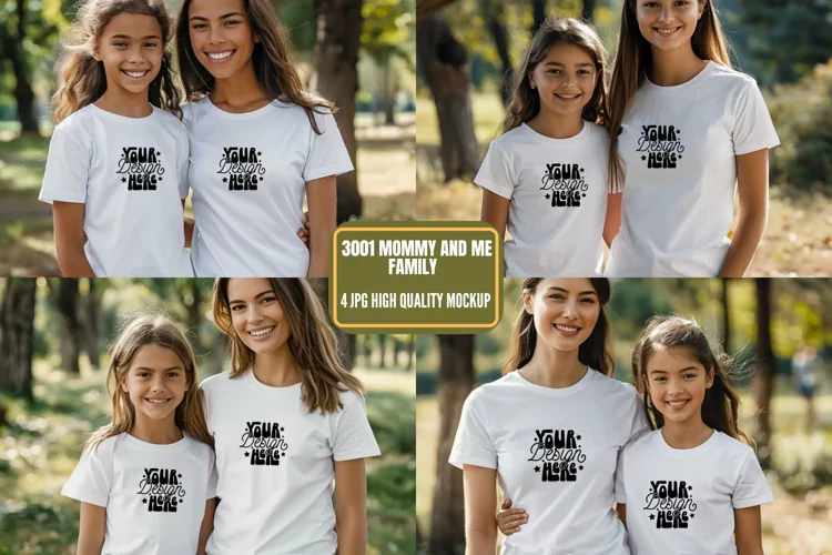3001 Mommy and Me Family Mockup, Mommy And Me