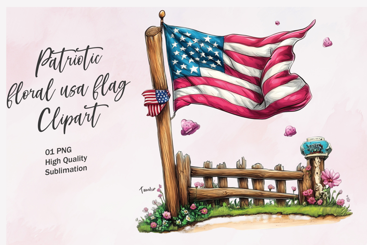 Usa Flag Clipart Image 5