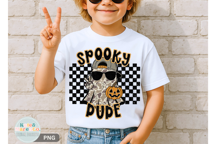 Boy Camo Halloween PNG | Spooky Dude PNG | Camouflage Fall