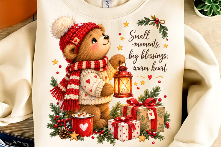 Snowman Christmas PNG, Cozy Winter PNG, Christmas PNG example image 1