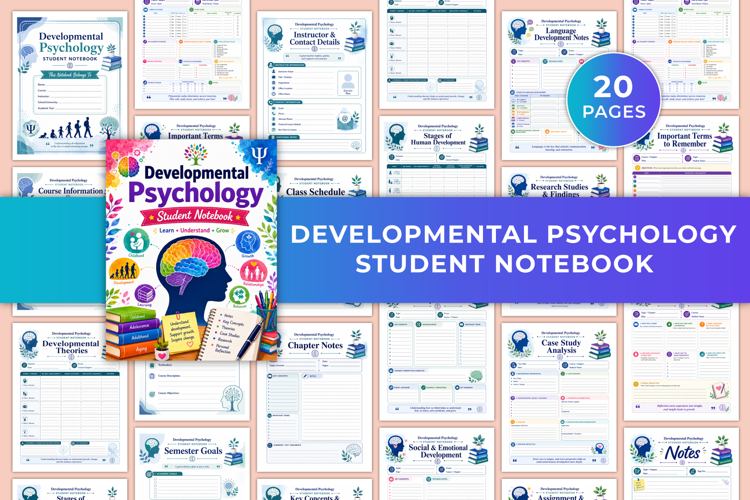 Developmental Psychology Student Notebook | Psychology Study