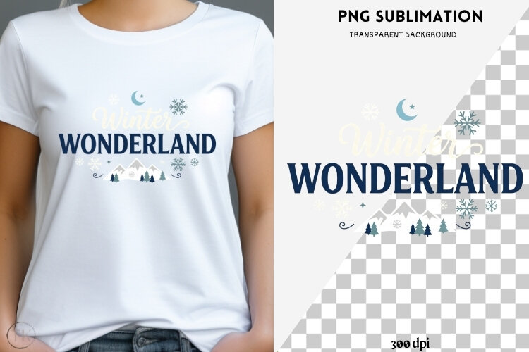 Winter phrases png design for T-shirts example image 1