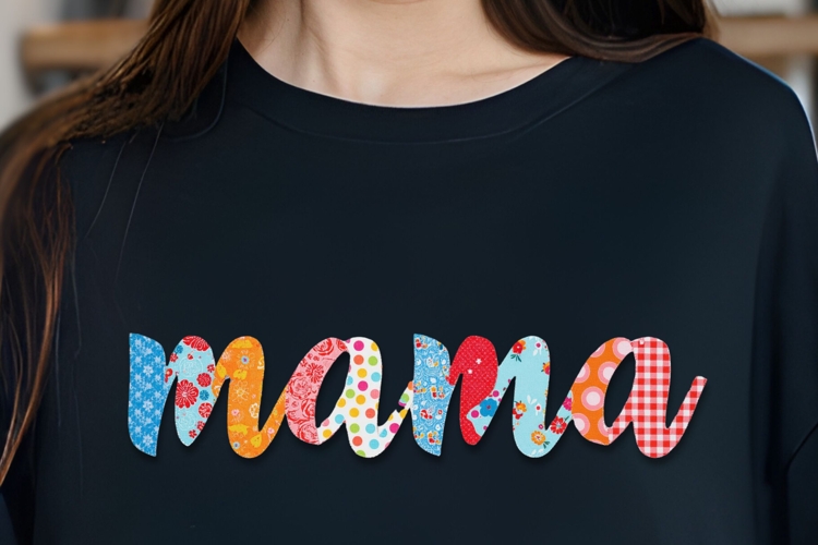 Vol. 25 Patchwork Fabric Mama - PNG