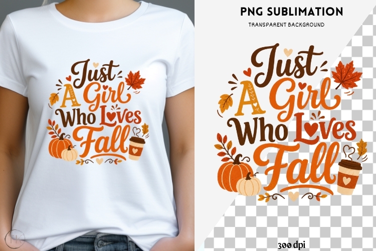 Autumn phrase png design for T-shirts example image 1