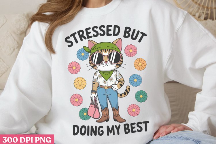 Funny Cat Svg Image 4