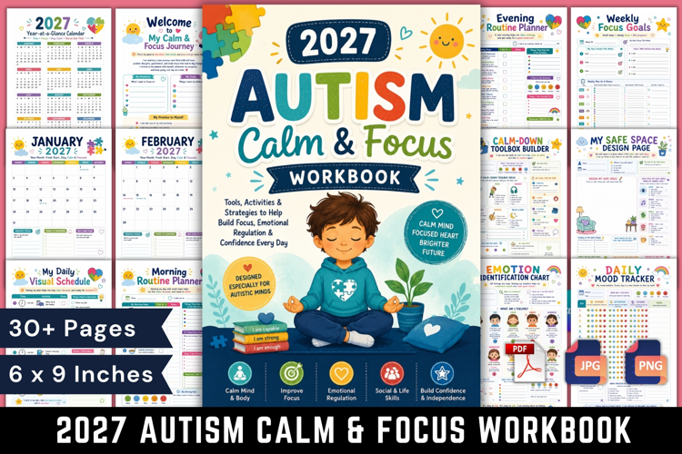2027 Autism Calm & Focus Workbook