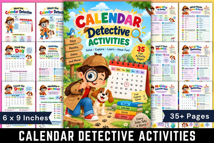 Calendar Detective Activities example image 1