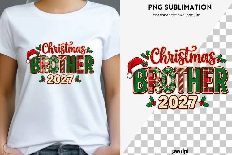 Family Christmas png design for T-shirts