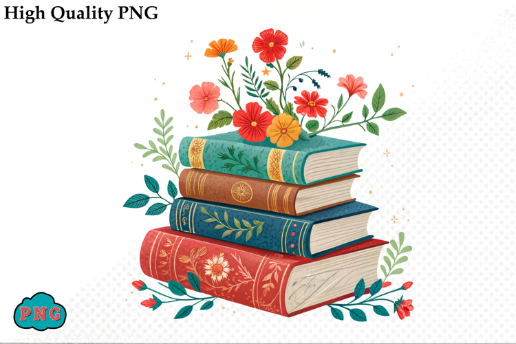 Watercolor Book Clipart Image 16