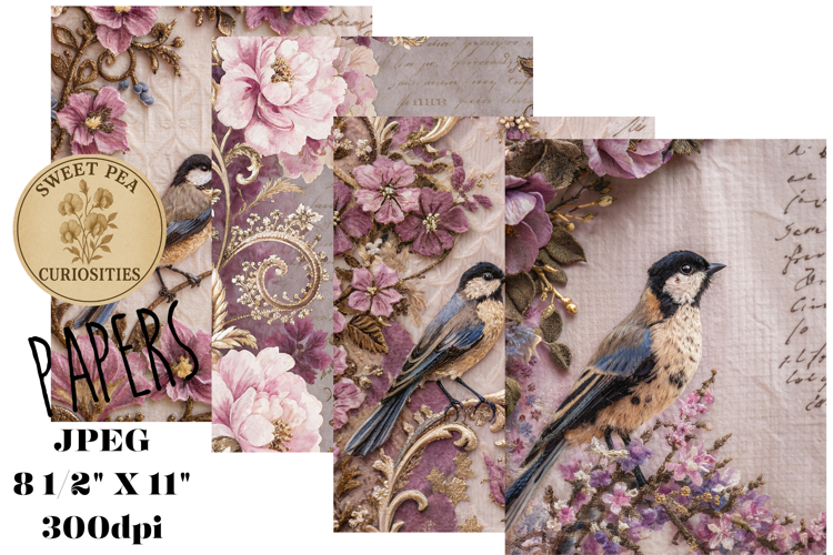 Shabby Chic, Papers, Junk Journal