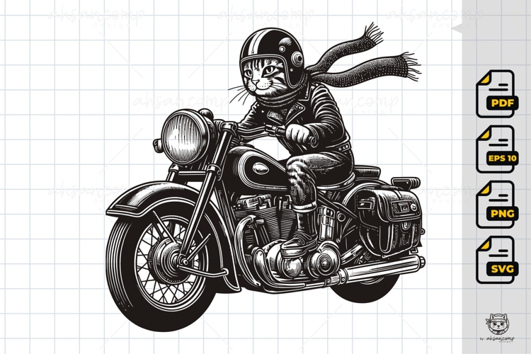 Motorcycle Vector Image 13