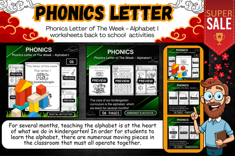Phonics Letter of The Week Alphabet I printable activities
