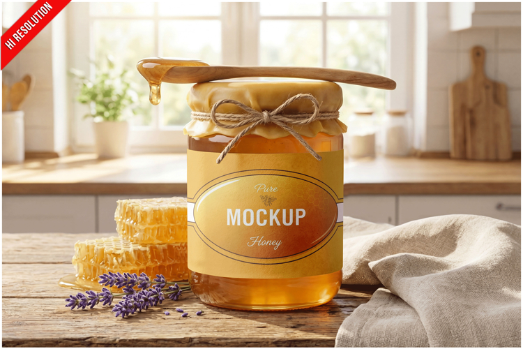 Honey Jar On Kitchen Table