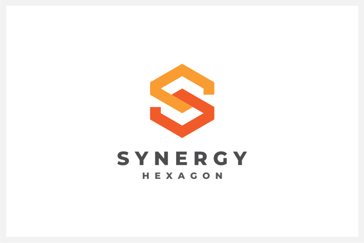 Hexagon Letter S Logo Design Vector Template