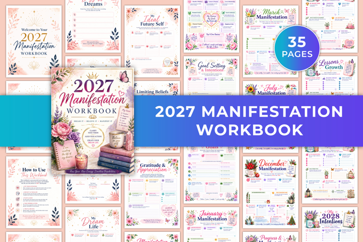 2027 Manifestation Workbook Kdp interiors