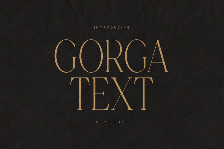 Gorga Luxury Serif Font