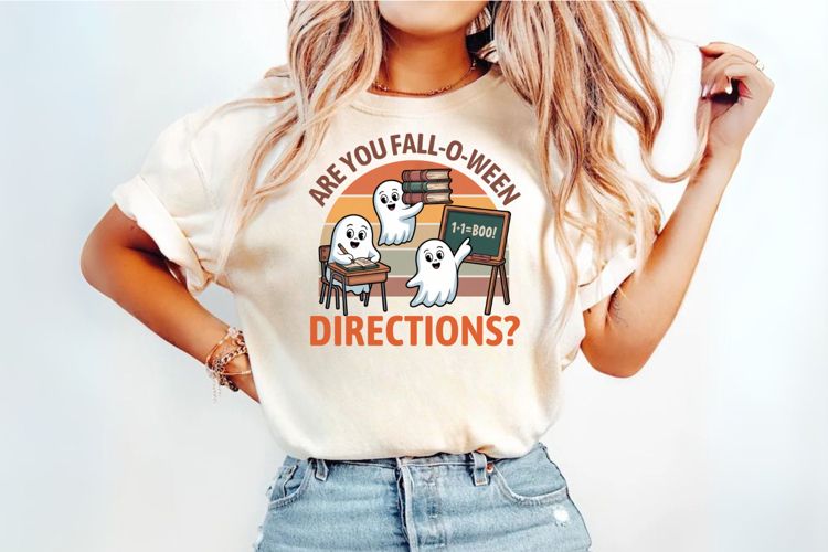 Funny Are You Fall-O-Ween Directions PNG | Retro Halloween