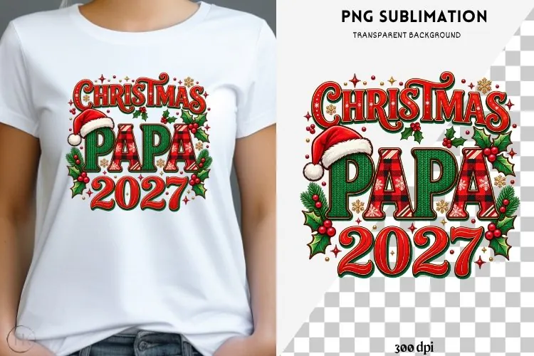 Family Christmas png design for T-shirts