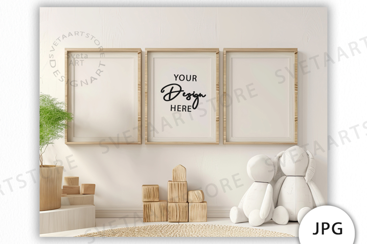 Frames Mockup, Baby Room Mockup JPG