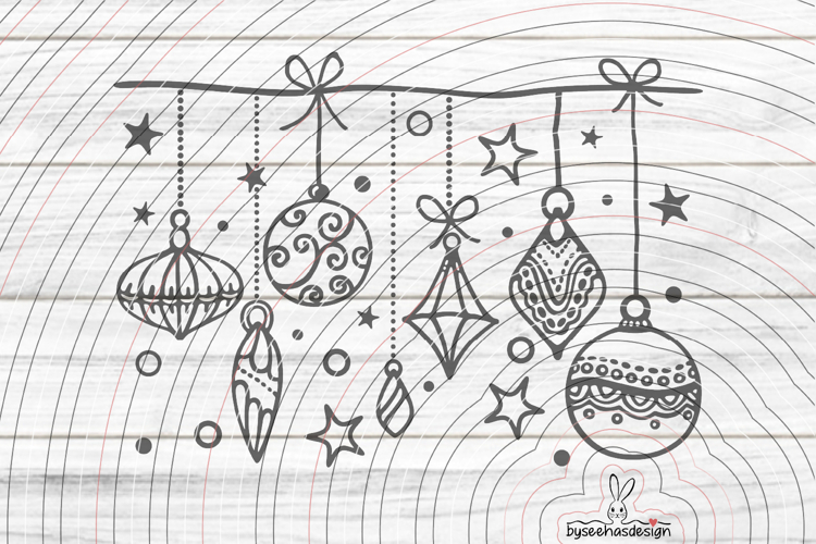 tree balls part1 Cutting file SVG DXF