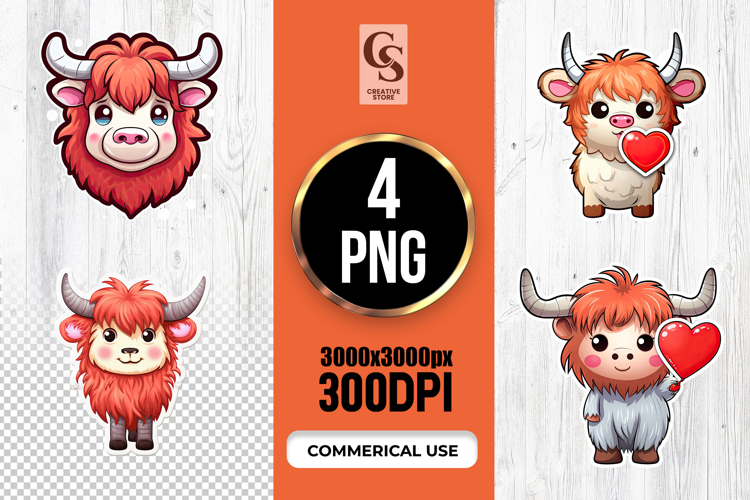 Highland Cow Clipart