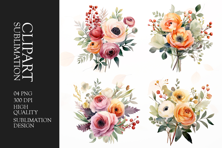 Flower Bouquet Clipart Image 23