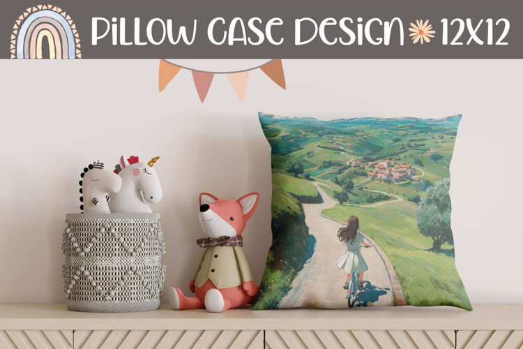Nature Pillow Template, Clouds Pillow Sublimation