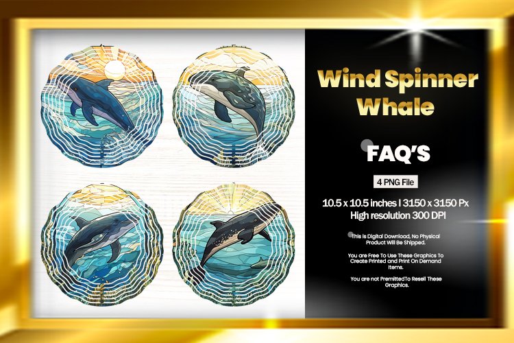 Whale Wind Spinner Sublimation - 04 Variations