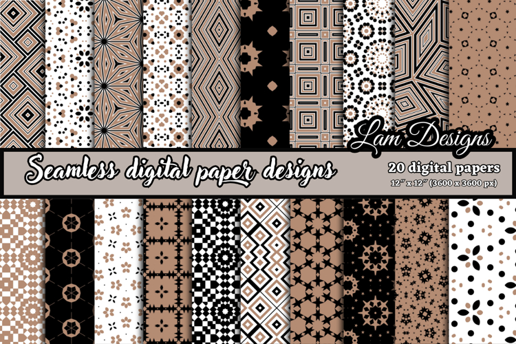 Geometric Seamless digital papers, Seamless pattern