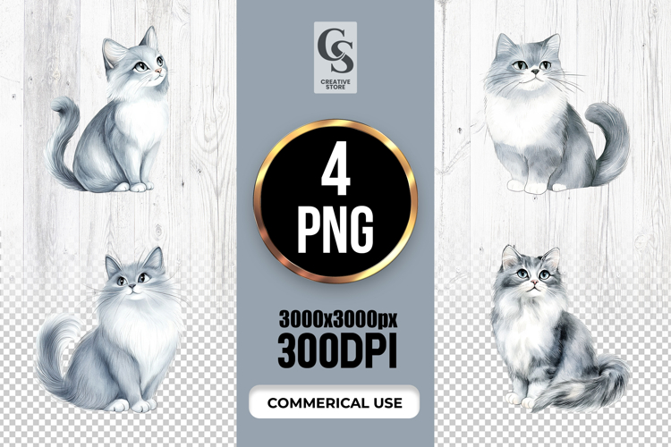 Cute Cat Clipart Image 23