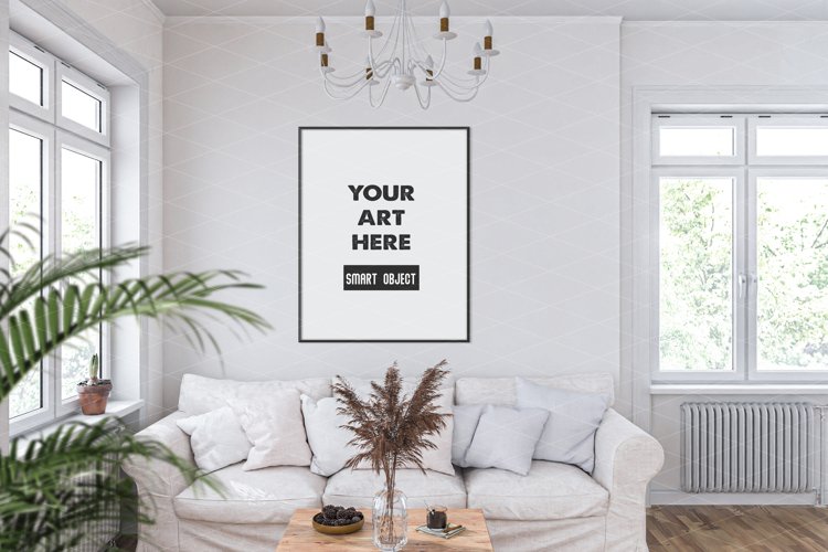 Vertical frame mockup movable & scalable frame (2002752)