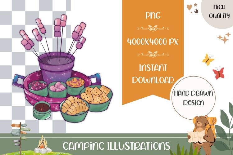 Hand Drawn Food Illustration, Cartoon Food PNG