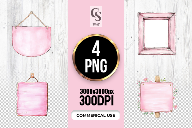 Wooden Sign Clipart Image 6