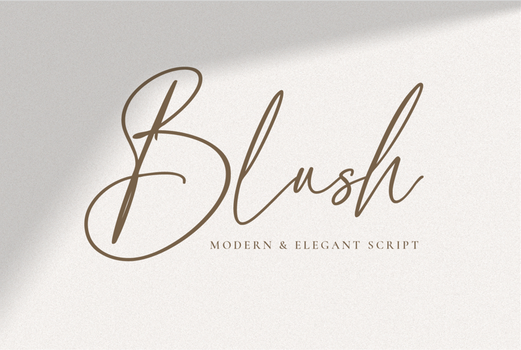 Blush A Script Font