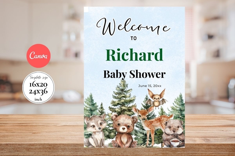 Baby Shower Welcome Sign Template 179