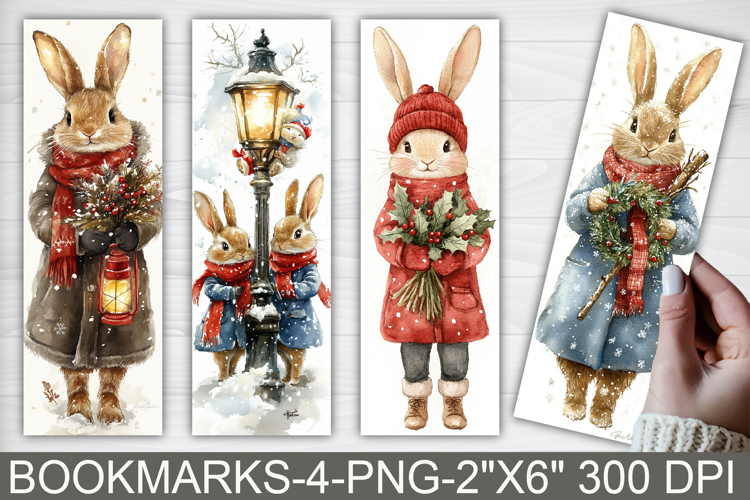 Christmas Critter Printable Bookmarks