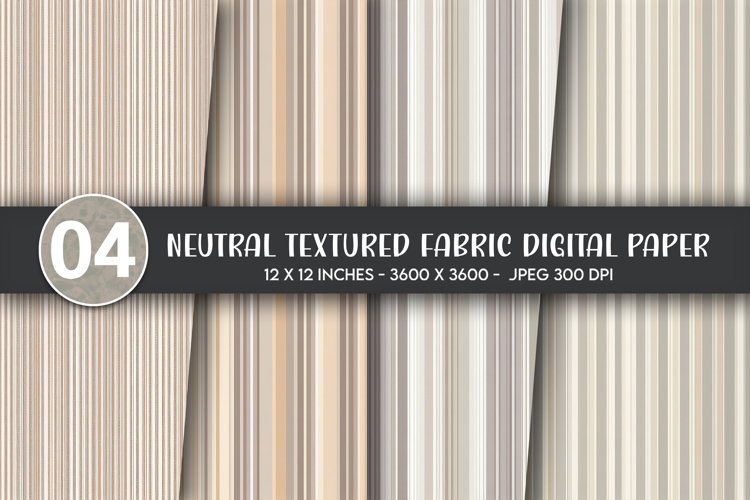 Neutral Textured Fabric Digital Paper