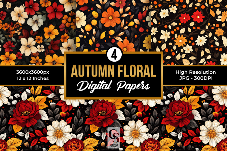 Fall Flowers Clipart Image 3