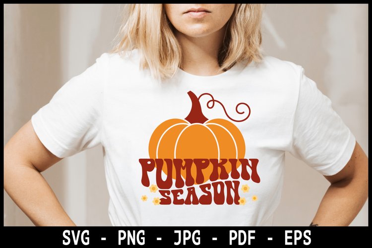 Pumpkin Season SVG, retro autumn T-shirt SVG