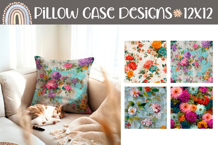 Vintage Flowers Pillow Designs, Cute Flowers Pillowcase