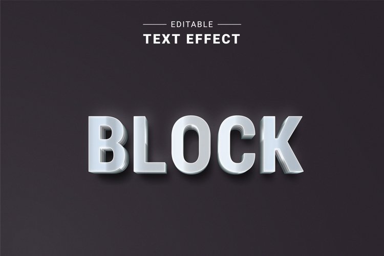 Editable Text Effect for Illustrator. Vector Graphic styles example image 1
