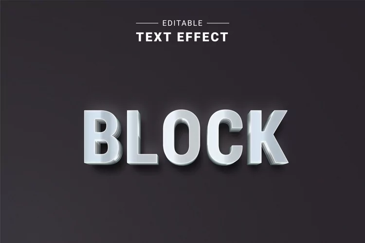 Editable Text Effect for Illustrator. Vector Graphic styles