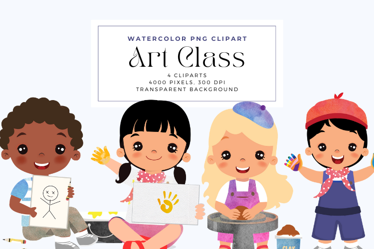 Painting Kids Clipart