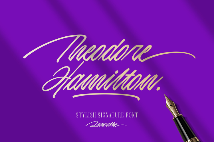 Theodore Hamilton | Signature Font