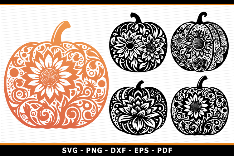 Fancy Pumpkin Svg
