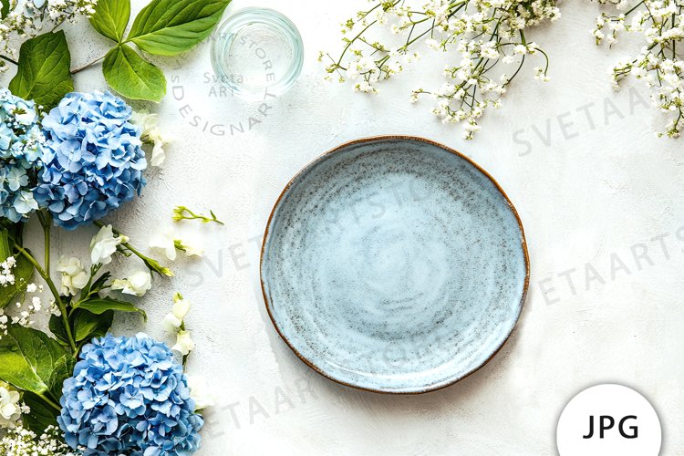 Blue Flowers Clipart Image 8