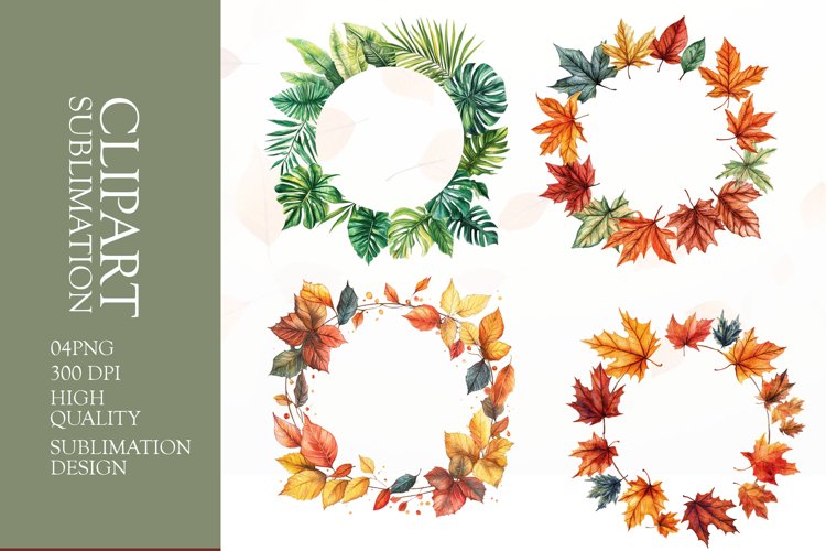 Floral Wreath Clipart Image 17