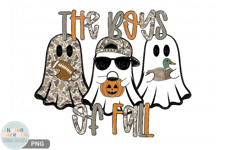 Boy Halloween PNG | Boys of Fall PNG | Camo Halloween PNG
