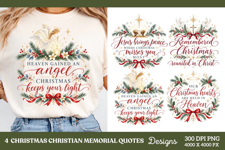 4 Christian Christmas Quote PNG Designs, 4 Christmas Faith Q